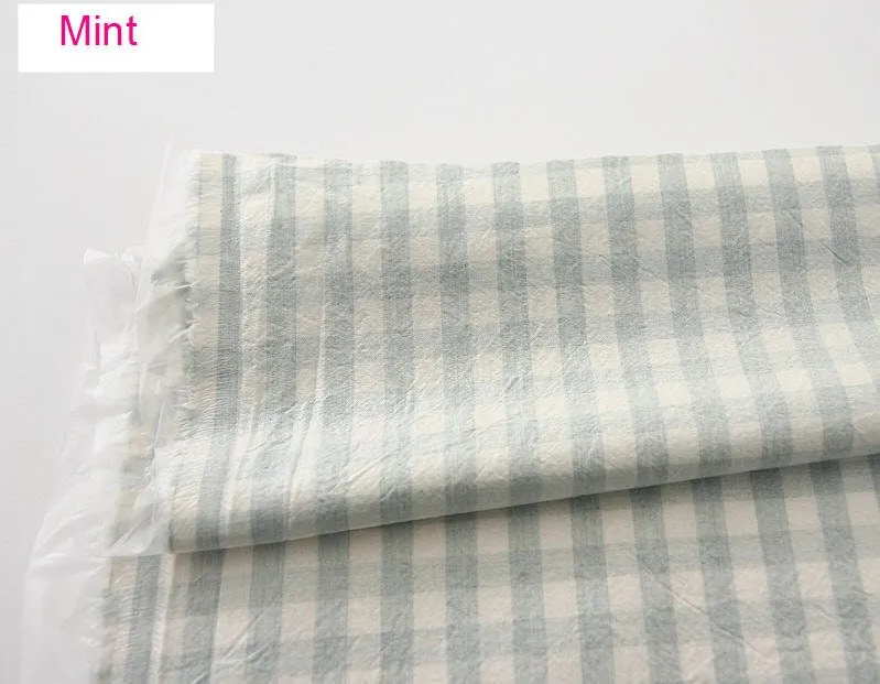 Eco-friendly Laminated Waterproof Fabric, Checker, 59 Inches Wide, 7 Colors, Non-glossy TPU Coating - By the Yard 41194-1