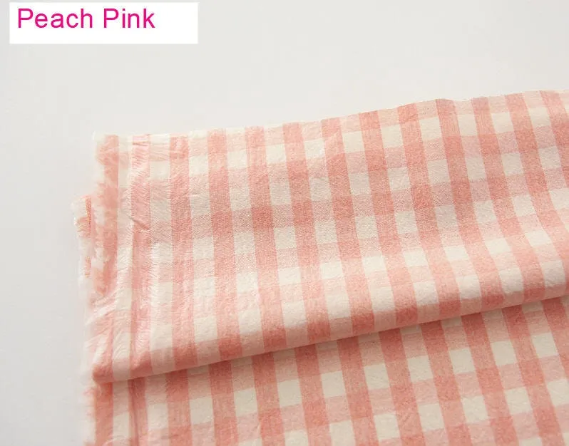 Eco-friendly Laminated Waterproof Fabric, Checker, 59 Inches Wide, 7 Colors, Non-glossy TPU Coating - By the Yard 41194-1