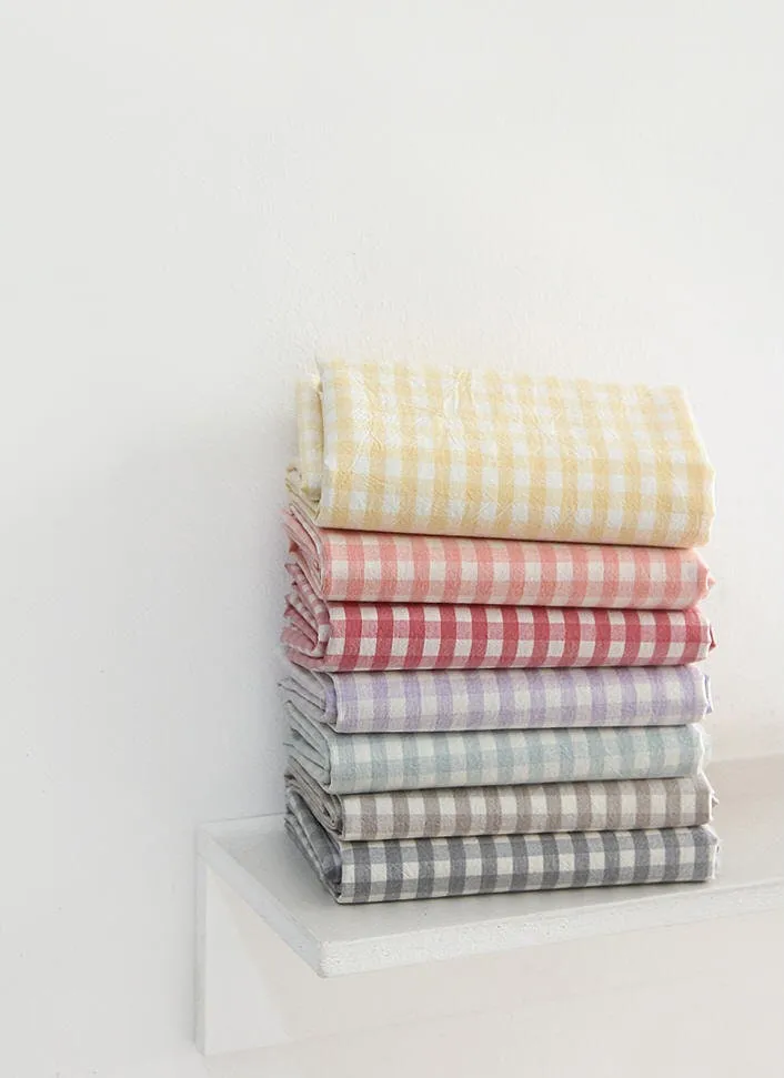 Eco-friendly Laminated Waterproof Fabric, Checker, 59 Inches Wide, 7 Colors, Non-glossy TPU Coating - By the Yard 41194-1
