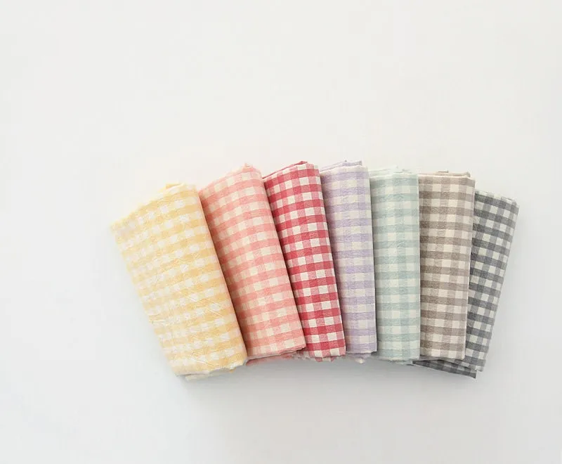 Eco-friendly Laminated Waterproof Fabric, Checker, 59 Inches Wide, 7 Colors, Non-glossy TPU Coating - By the Yard 41194-1