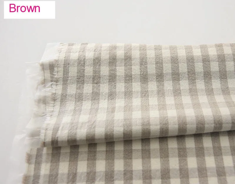Eco-friendly Laminated Waterproof Fabric, Checker, 59 Inches Wide, 7 Colors, Non-glossy TPU Coating - By the Yard 41194-1