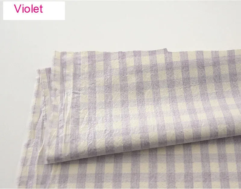 Eco-friendly Laminated Waterproof Fabric, Checker, 59 Inches Wide, 7 Colors, Non-glossy TPU Coating - By the Yard 41194-1