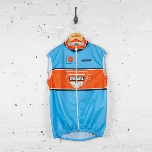 Edel Bike Team Sleeveless Cycling Jersey - Blue - XXL