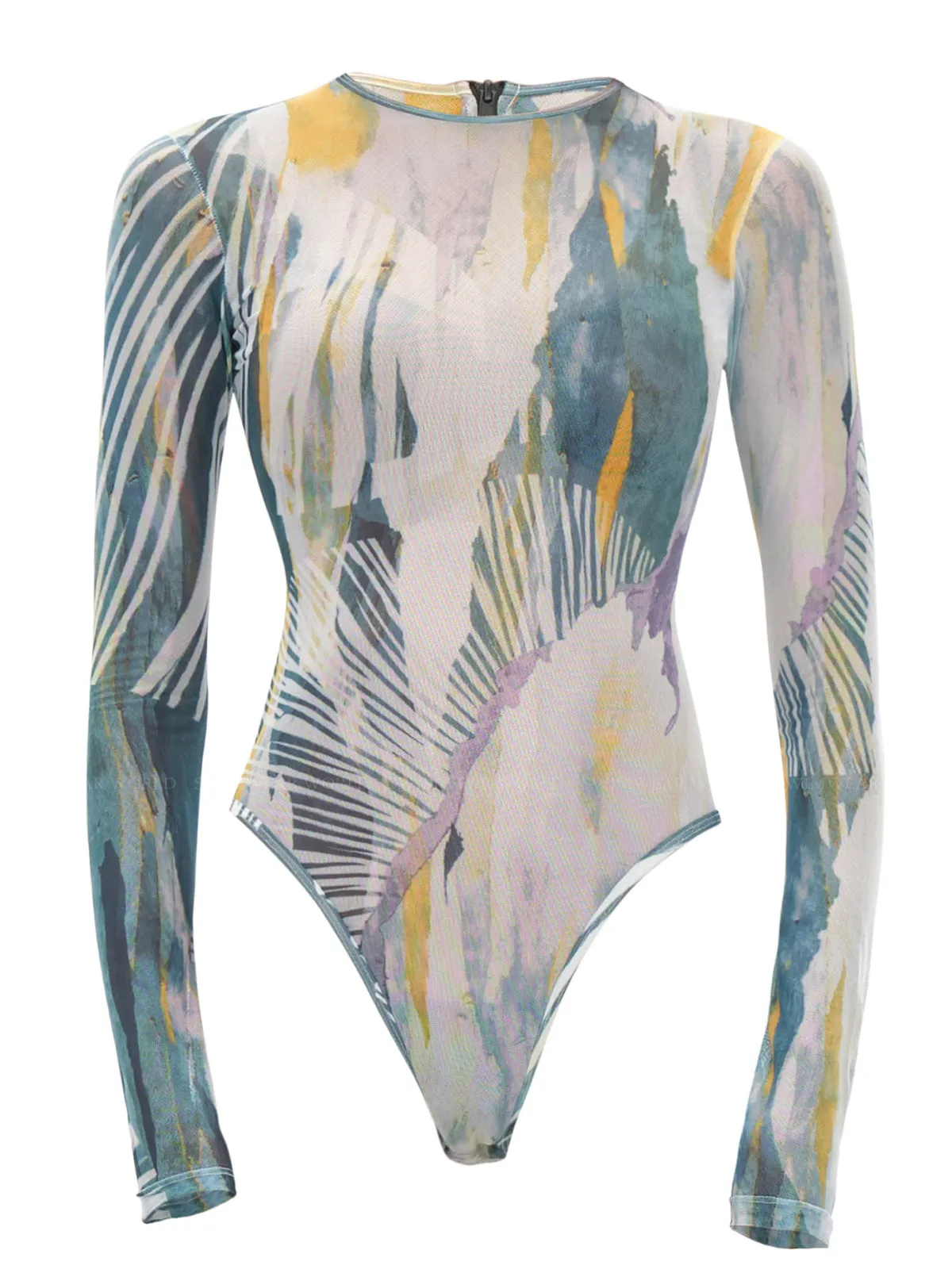 Elle Mesh Leotard