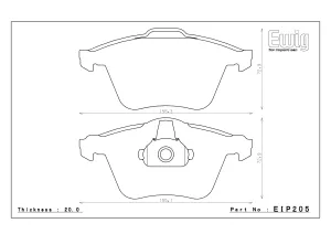 Endless Racing & Street Brake Pads - EIP205