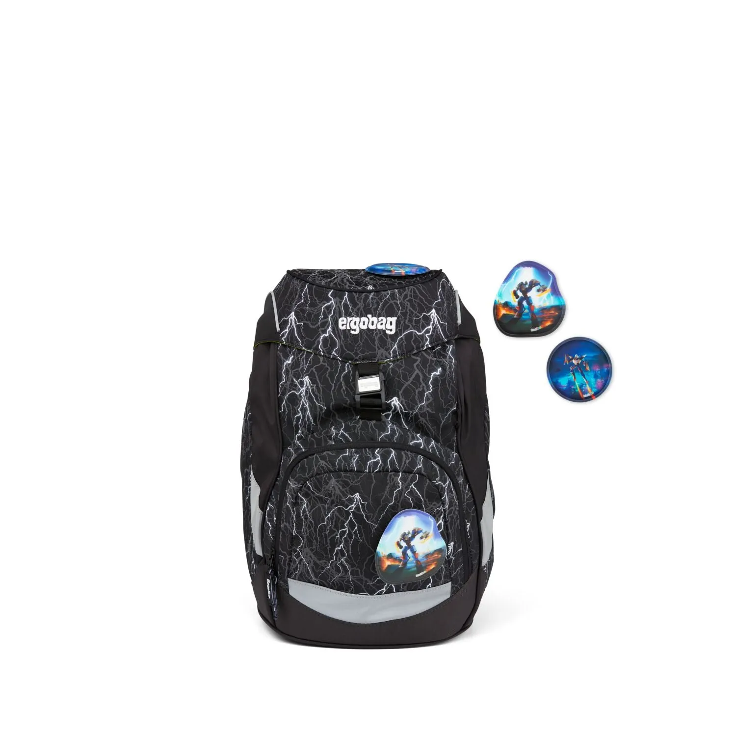 ergobag Prime School Backpack Super ReflekBear Glow