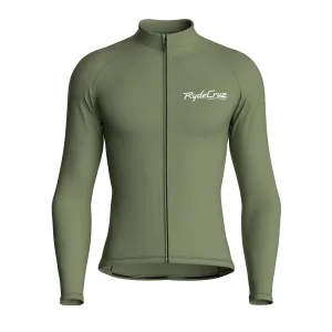 Essential | Dark Khaki Male Long Sleeves Jersey