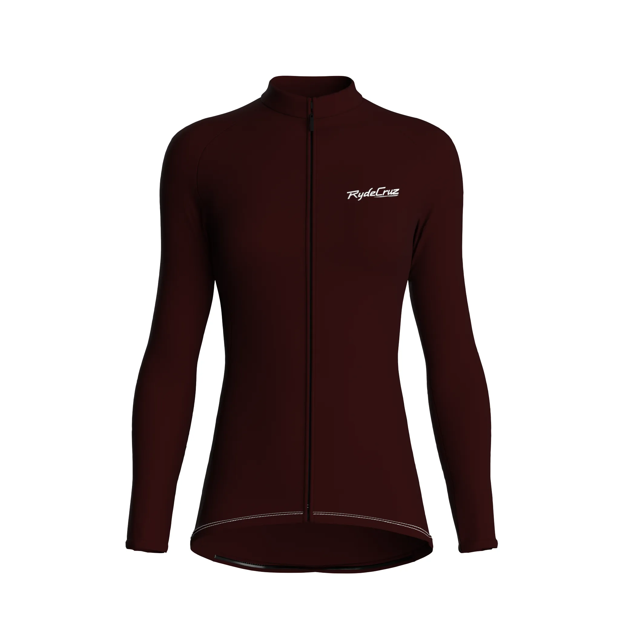 Essential | Dark Red Female Long Sleeves Jersey