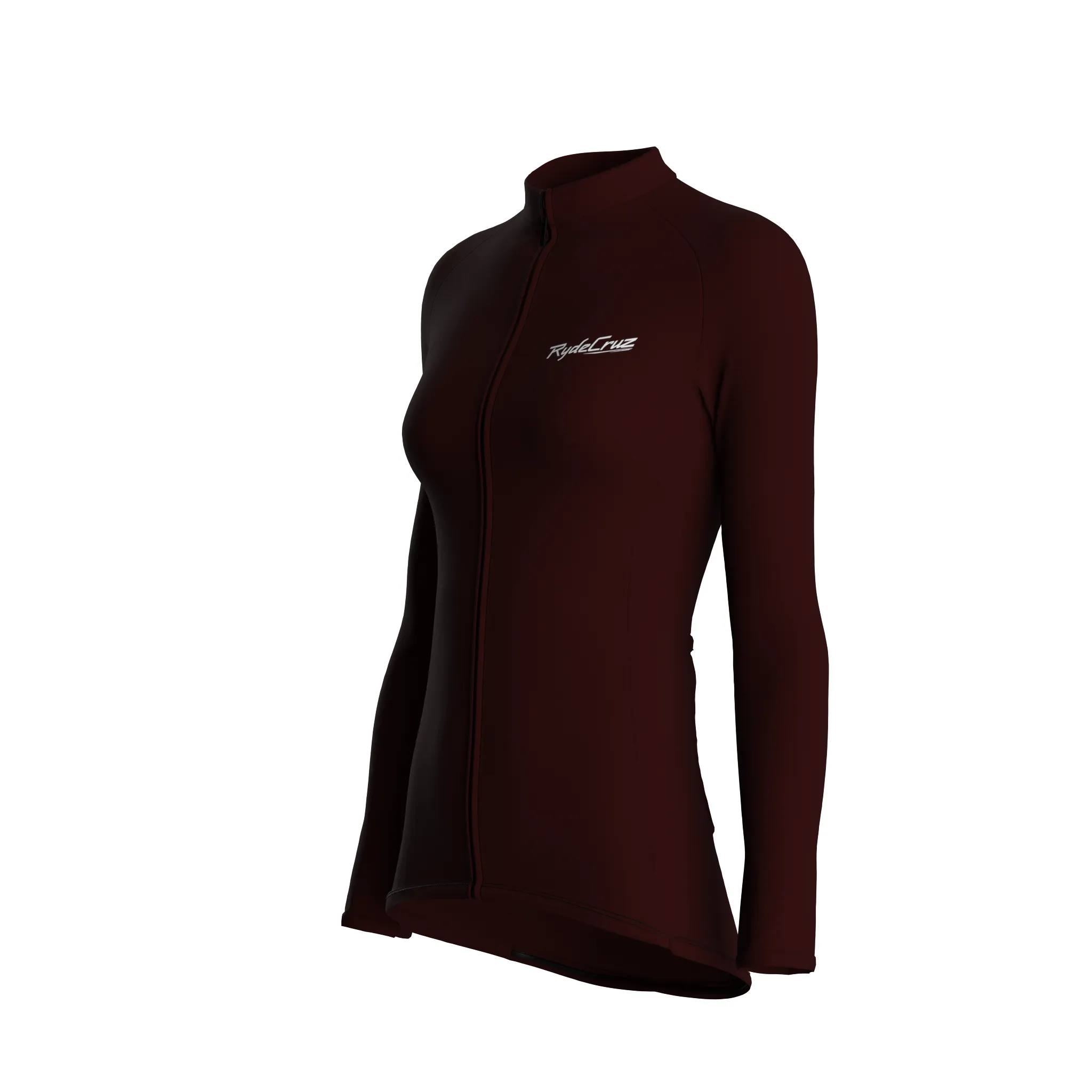 Essential | Dark Red Female Long Sleeves Jersey