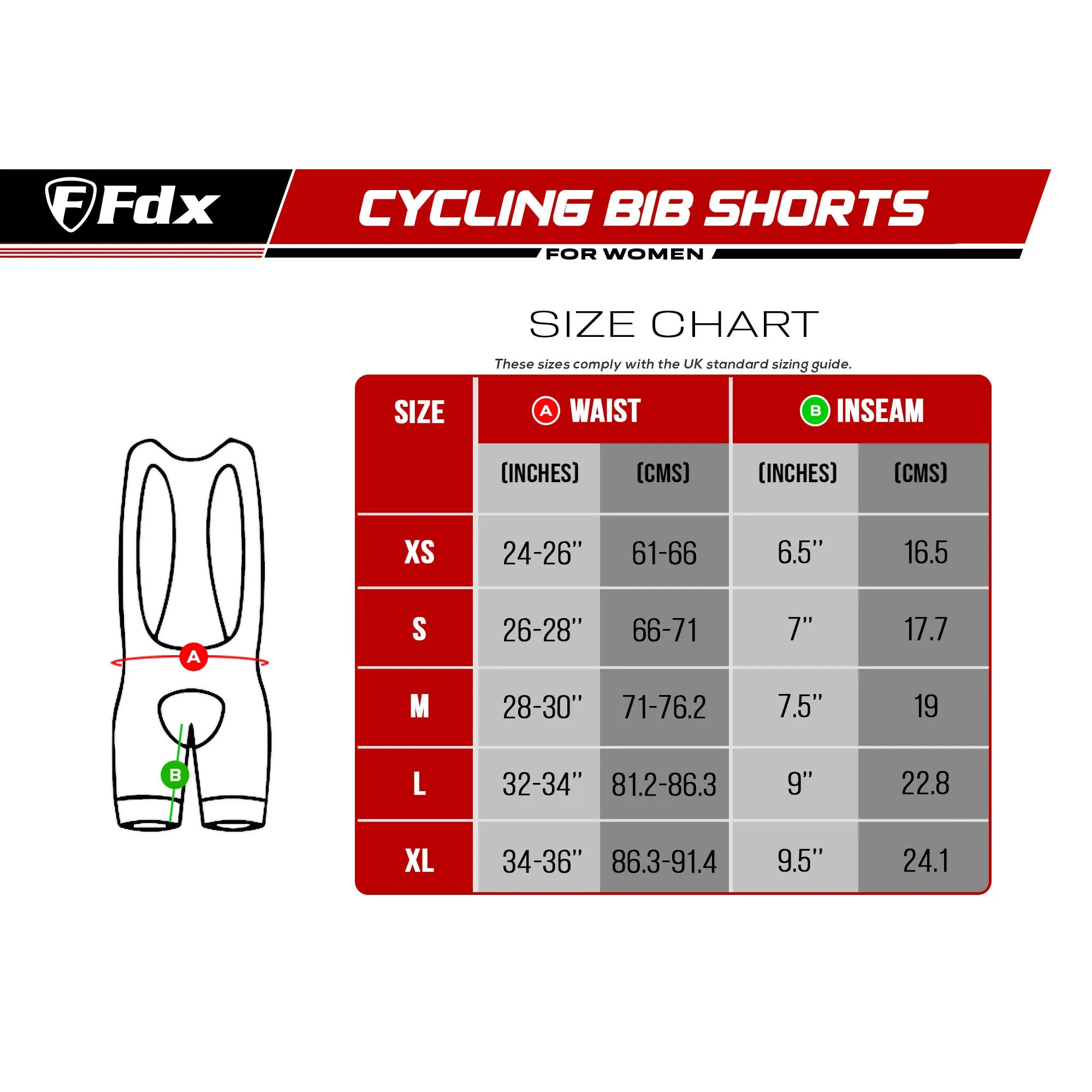 Fdx Essential Orange Women's & Girl's Summer Cycling Cargo Bib Shorts