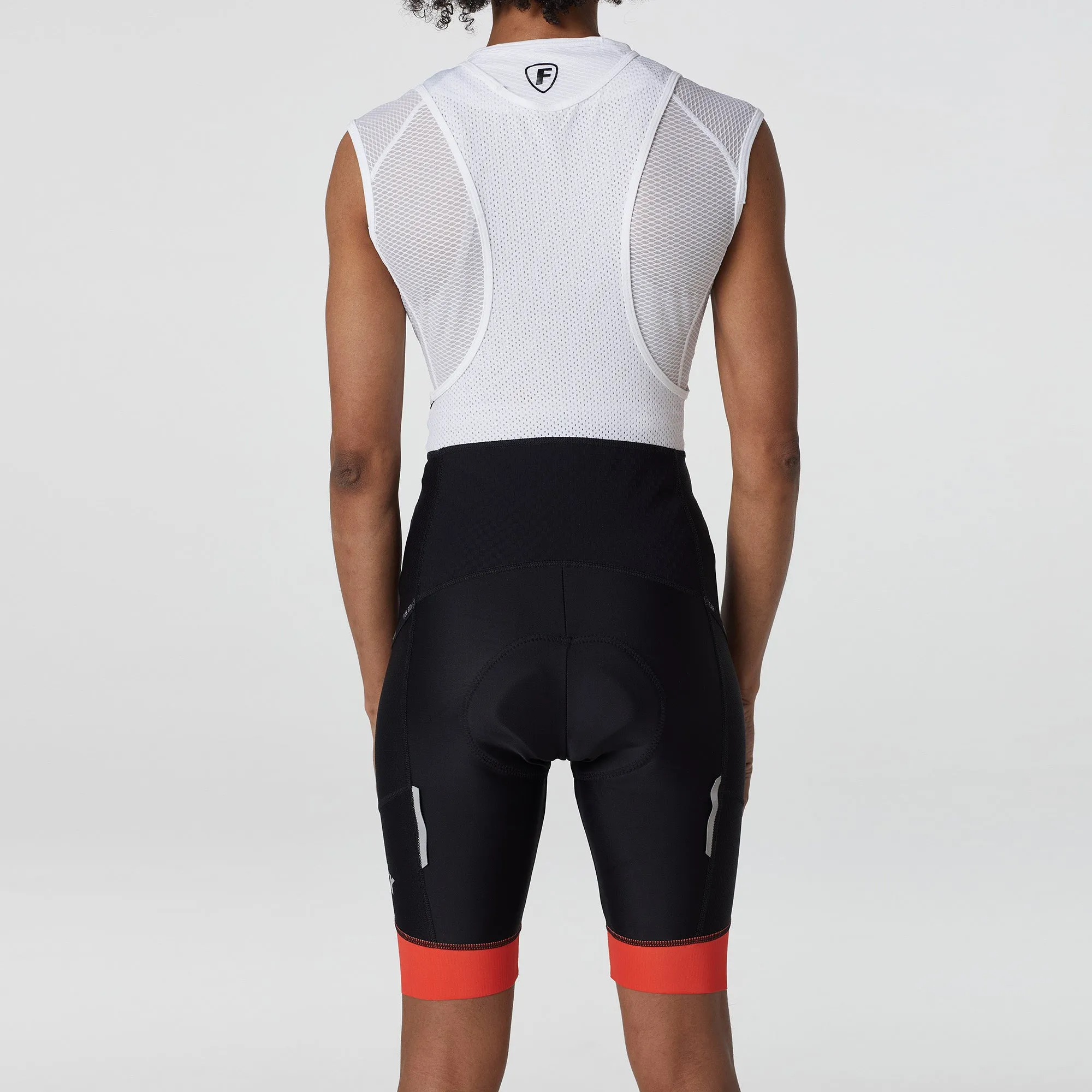 Fdx Essential Orange Women's & Girl's Summer Cycling Cargo Bib Shorts