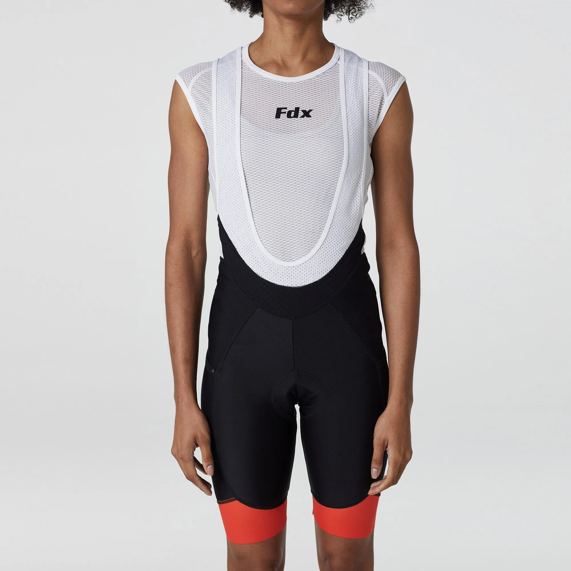 Fdx Essential Orange Women's & Girl's Summer Cycling Cargo Bib Shorts