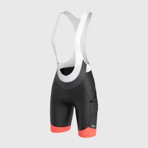 Fdx Essential Orange Women's & Girl's Summer Cycling Cargo Bib Shorts
