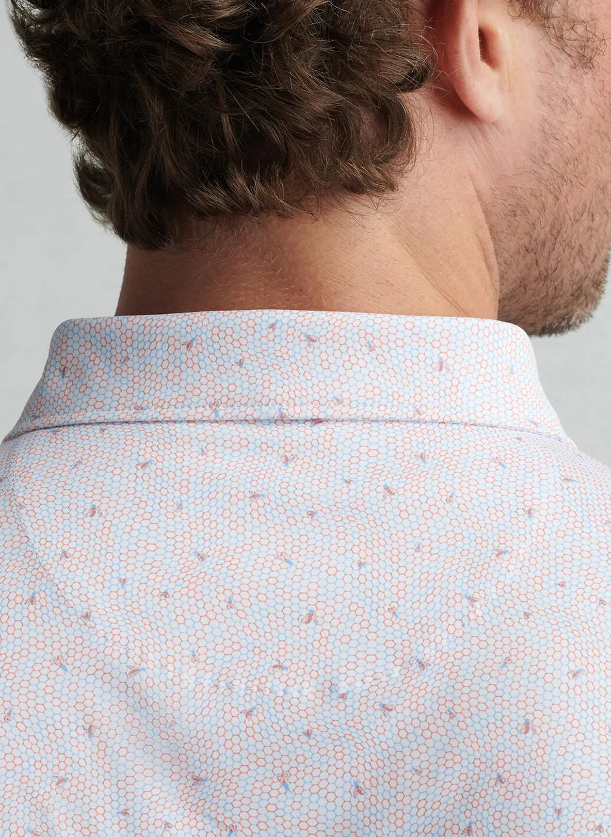 FEATHERWEIGHT HONEYCOMB POLO - WHITE