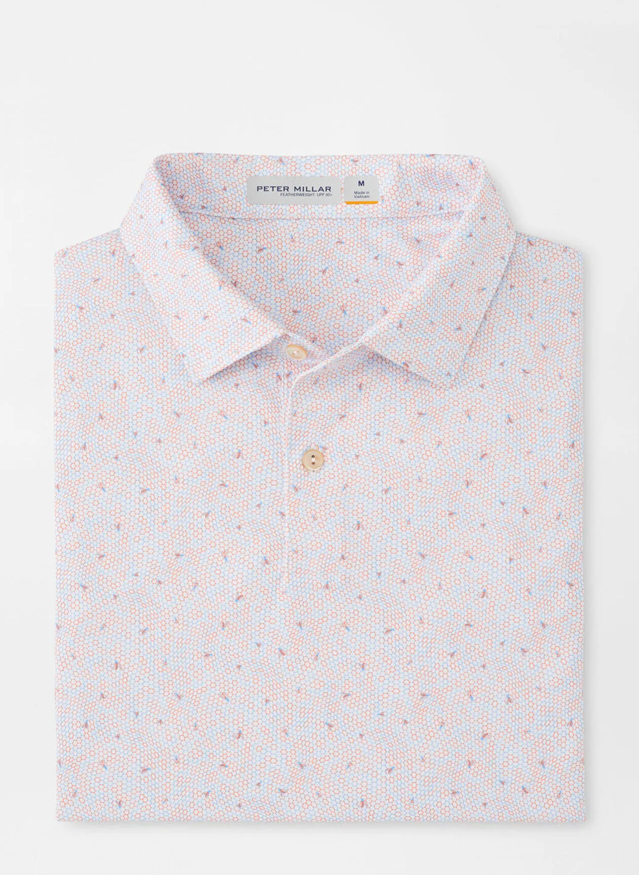 FEATHERWEIGHT HONEYCOMB POLO - WHITE