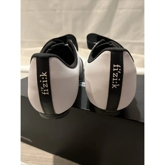 Fi'zi:k TEMPO R5 POWERSTRAP CYCLING SHOE WHITE/BLACK, Size 11.5 Fizik EUR 45