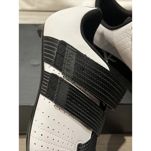 Fi'zi:k TEMPO R5 POWERSTRAP CYCLING SHOE WHITE/BLACK, Size 11.5 Fizik EUR 45