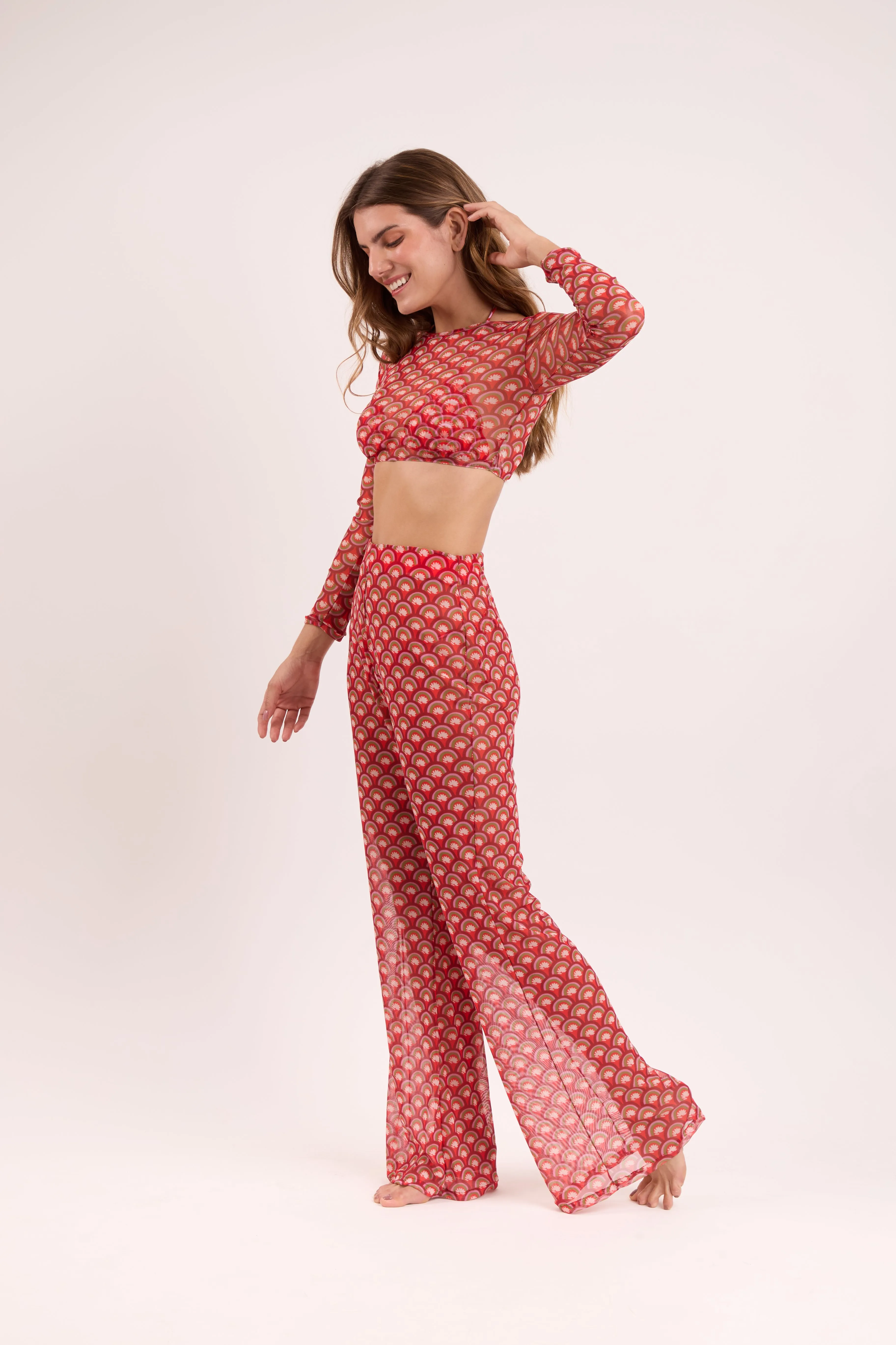Floral-Scales Top Harper