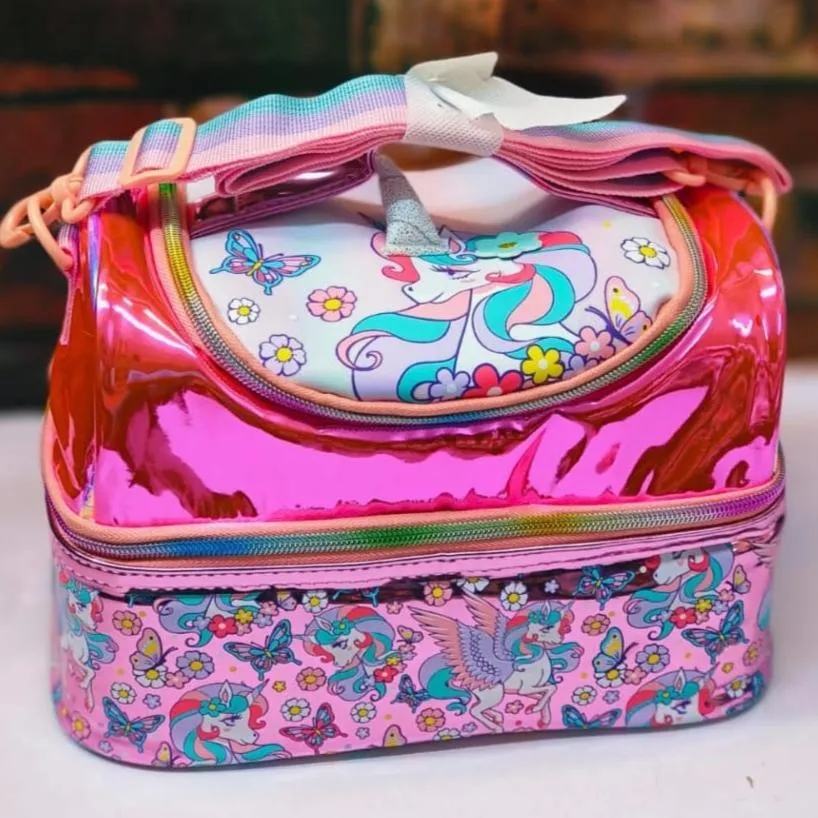 FOREVER GLITTER DUAL COMPARTMENT LUNCH BAG