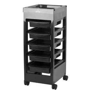 Gabbiano Hairdresser Trolley 048A Black