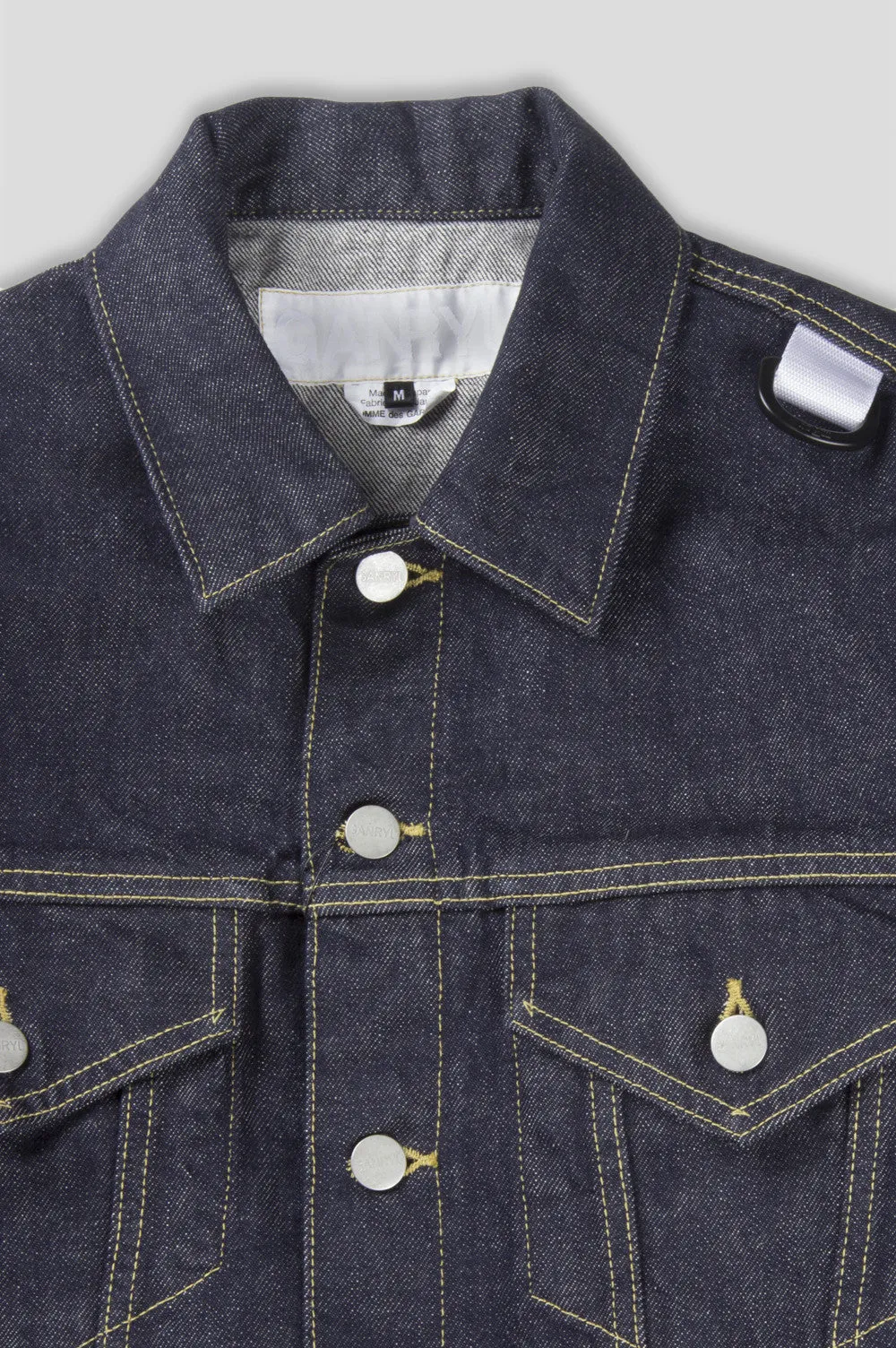 GANRYU GARMENT DYED SELVEDGE DENIM JACKET INDIGO