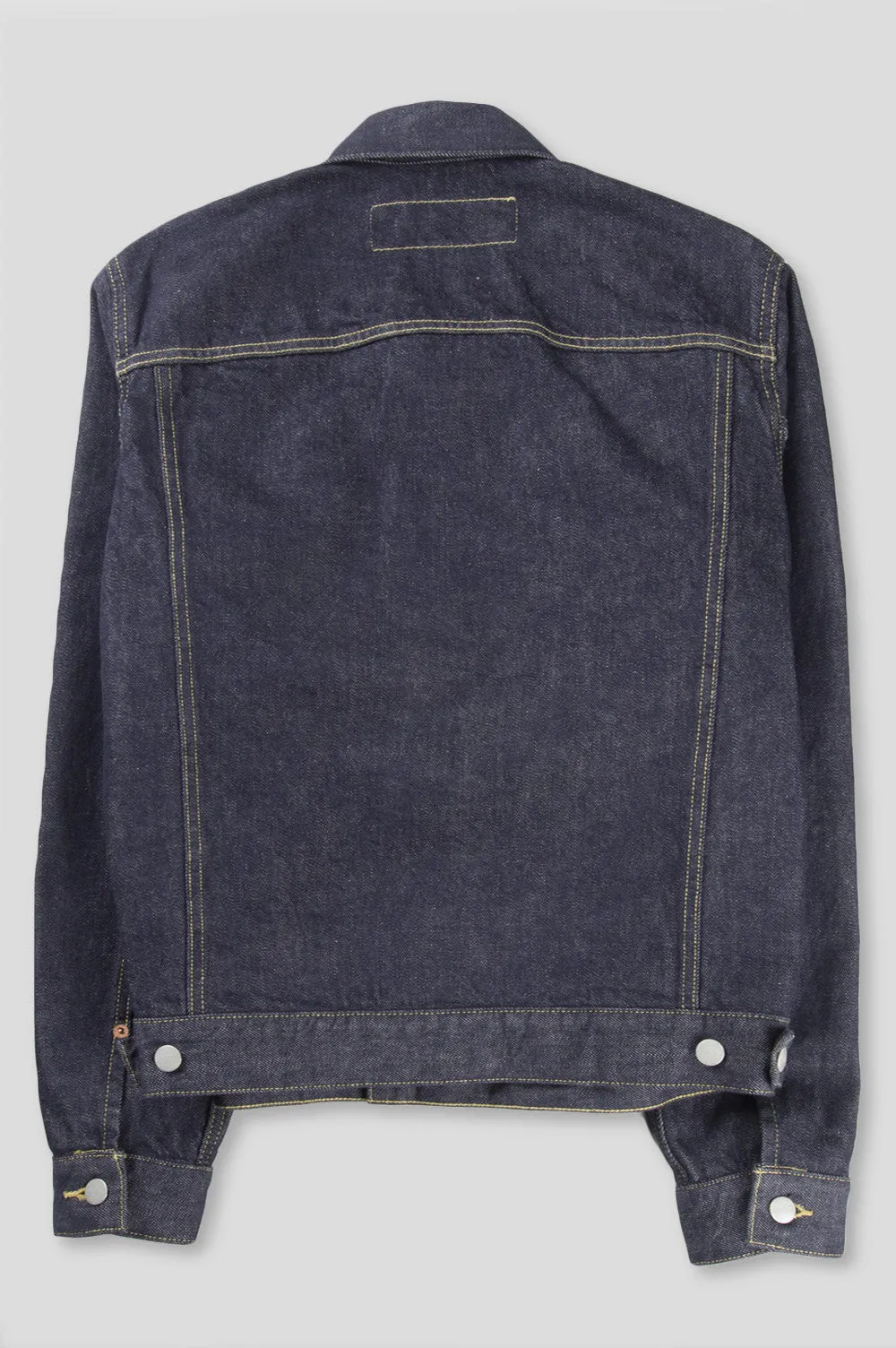 GANRYU GARMENT DYED SELVEDGE DENIM JACKET INDIGO