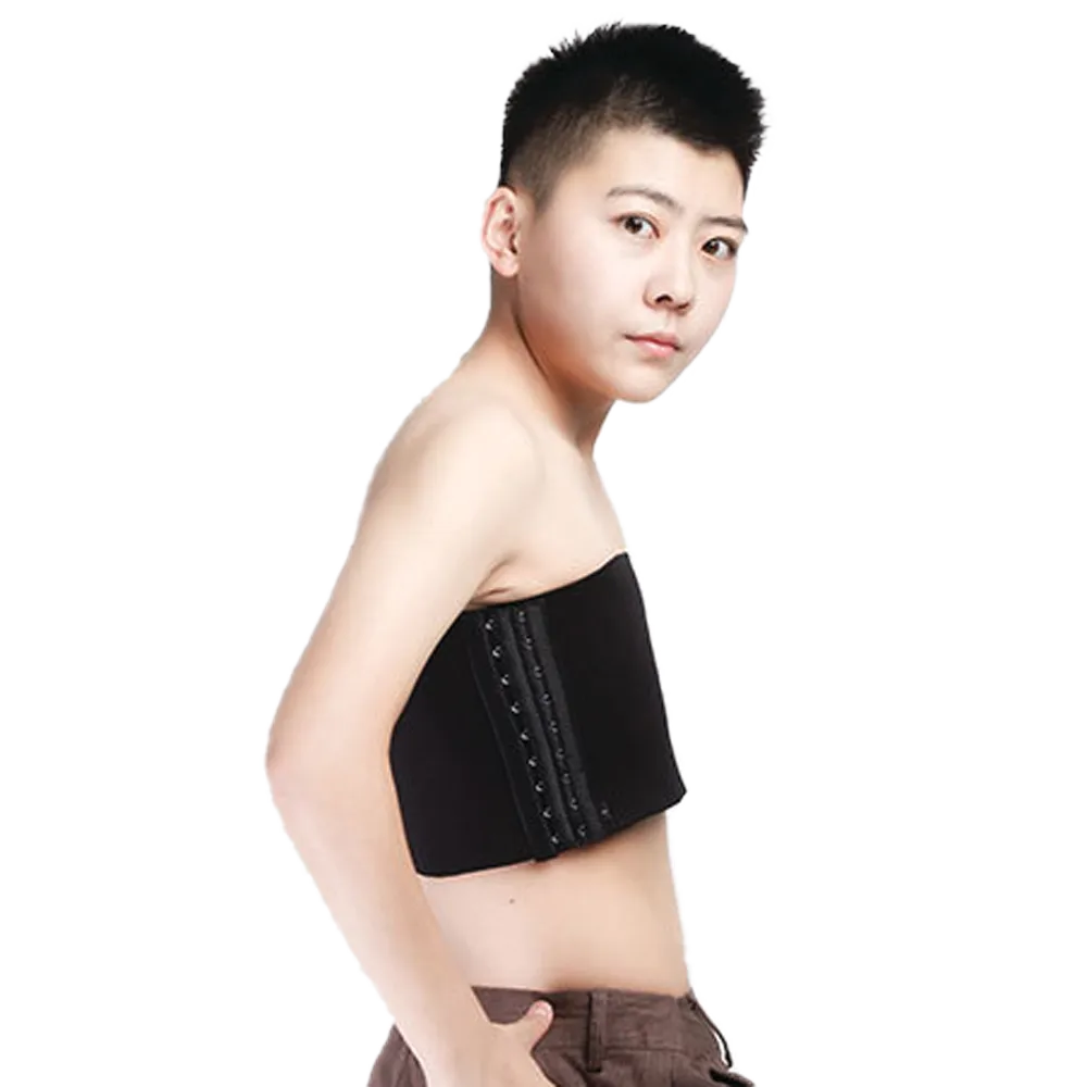 GF Strapless Chest Binder - Black Large