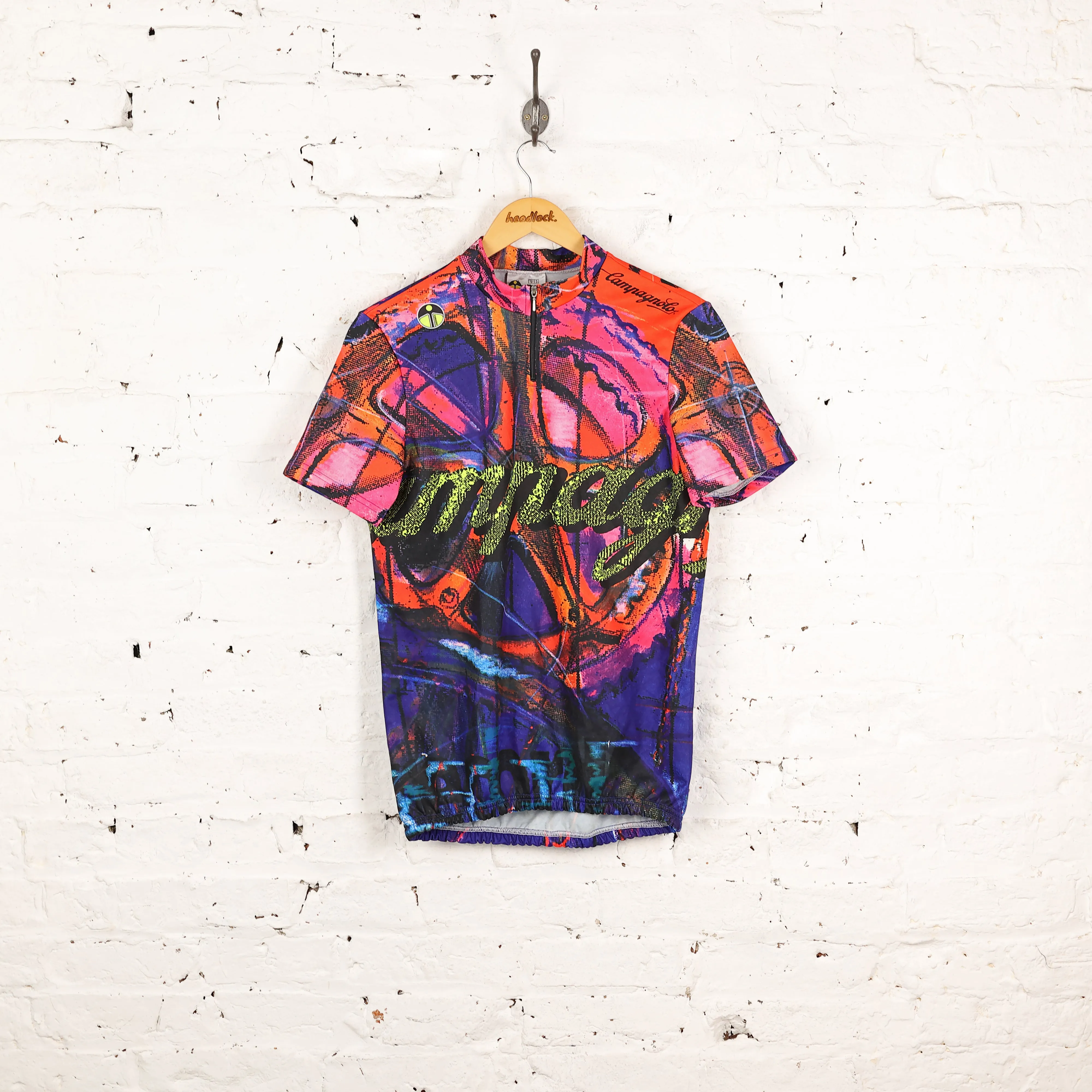 Giessegi Campagnolo Pattern Cycling Jersey - Purple - L