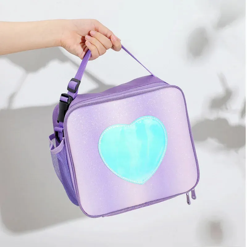 Glitter Laser Thermal Lunch Bag – Stylish Bento Shoulder Bag for Girly Picnics, Backpacks & Outdoor Adventures