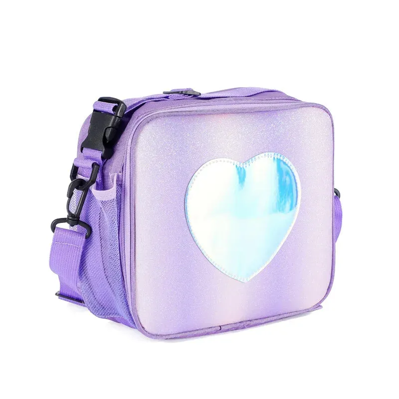 Glitter Laser Thermal Lunch Bag – Stylish Bento Shoulder Bag for Girly Picnics, Backpacks & Outdoor Adventures