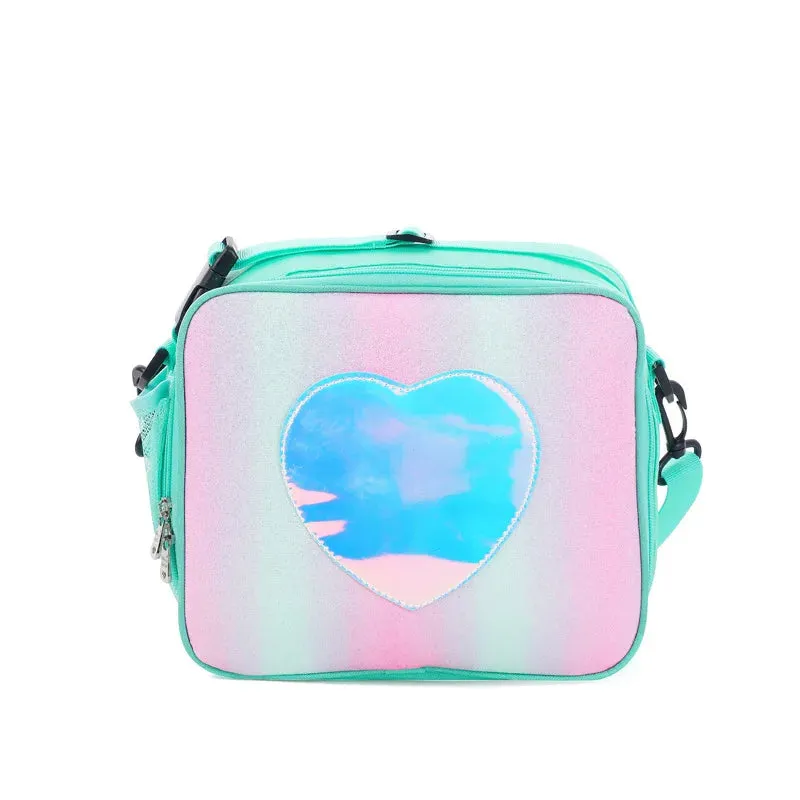 Glitter Laser Thermal Lunch Bag – Stylish Bento Shoulder Bag for Girly Picnics, Backpacks & Outdoor Adventures