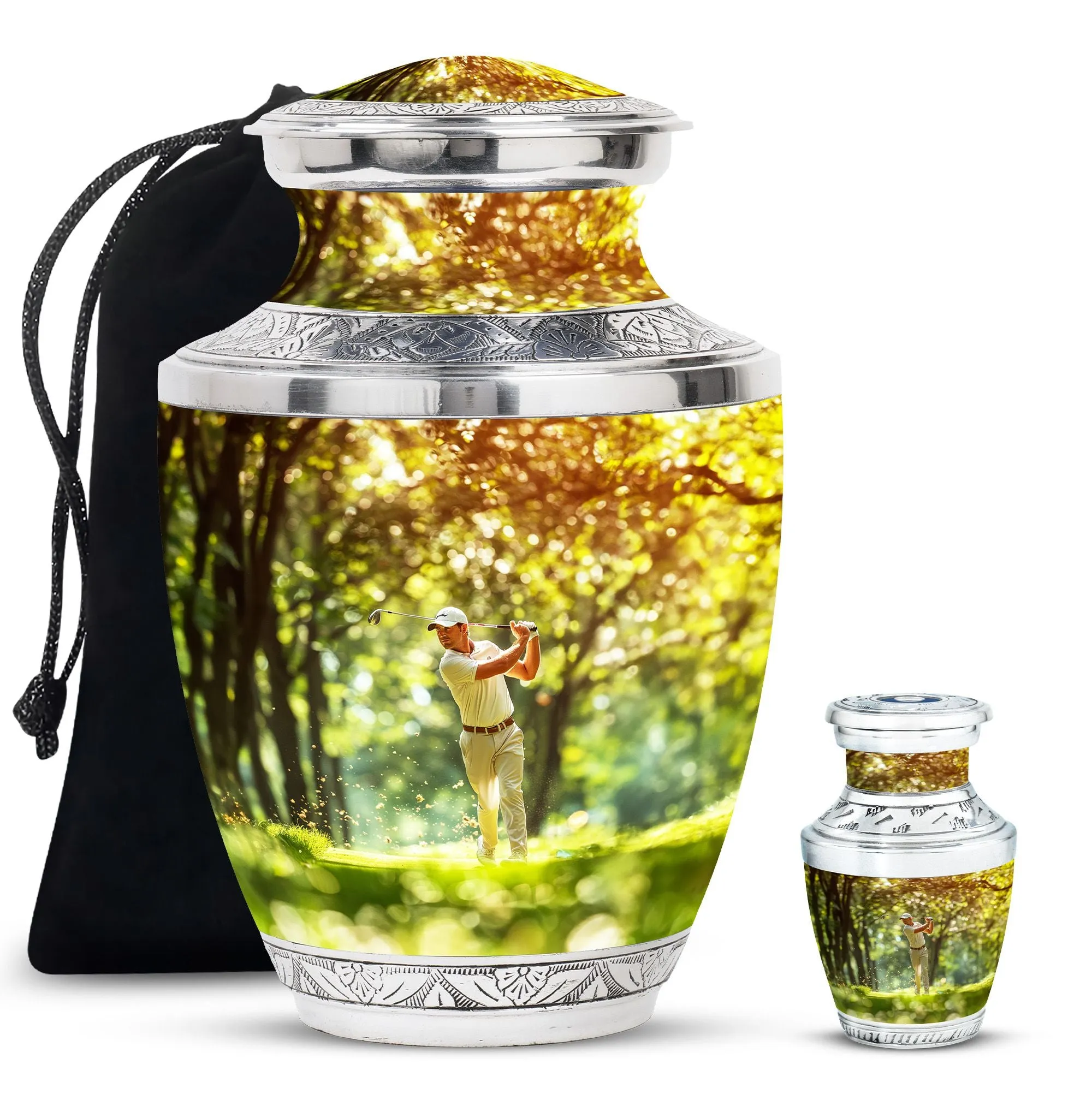 Golf Burial Urns For Adult Human Ashes Large Funeral, Ashes Urn