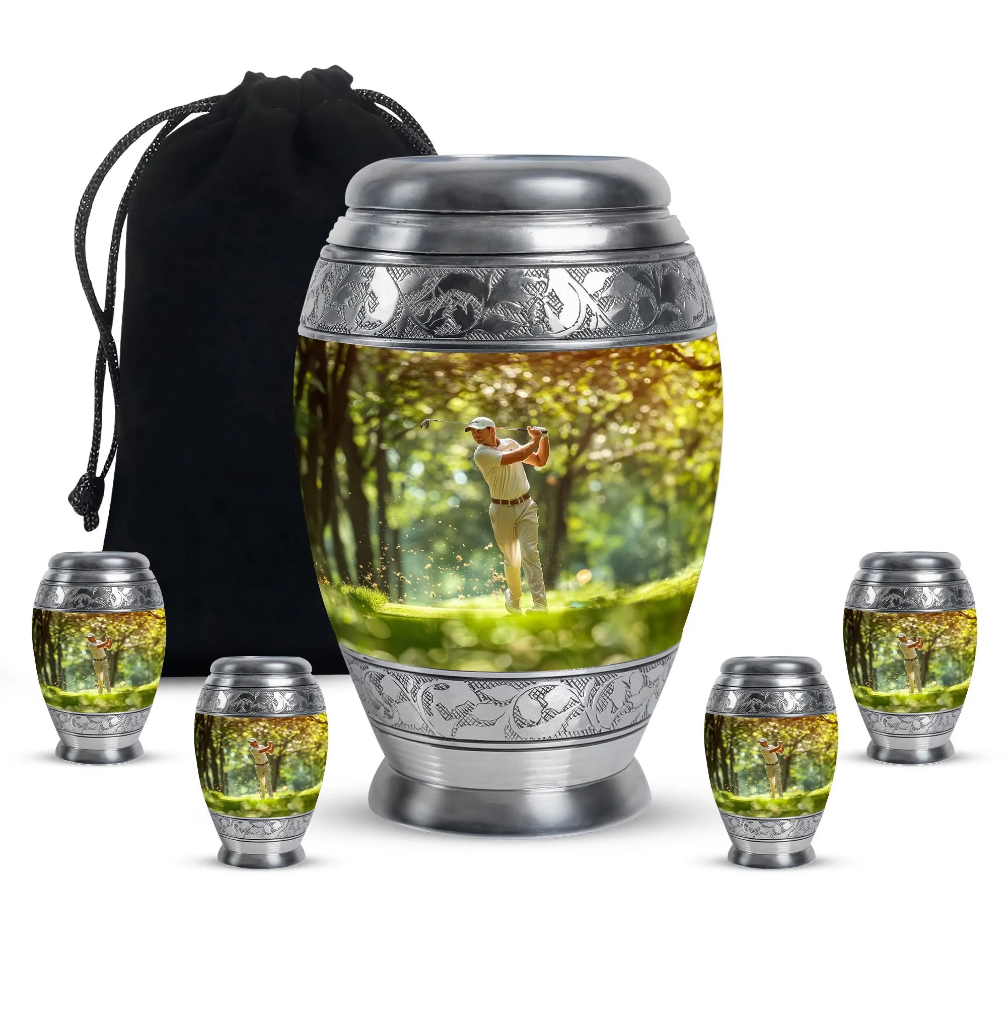 Golf Burial Urns For Adult Human Ashes Large Funeral, Ashes Urn