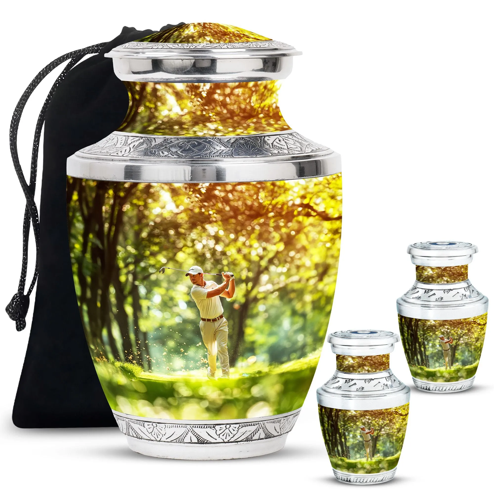 Golf Burial Urns For Adult Human Ashes Large Funeral, Ashes Urn