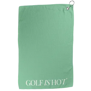 Golf is Hot Green Golf Towel
