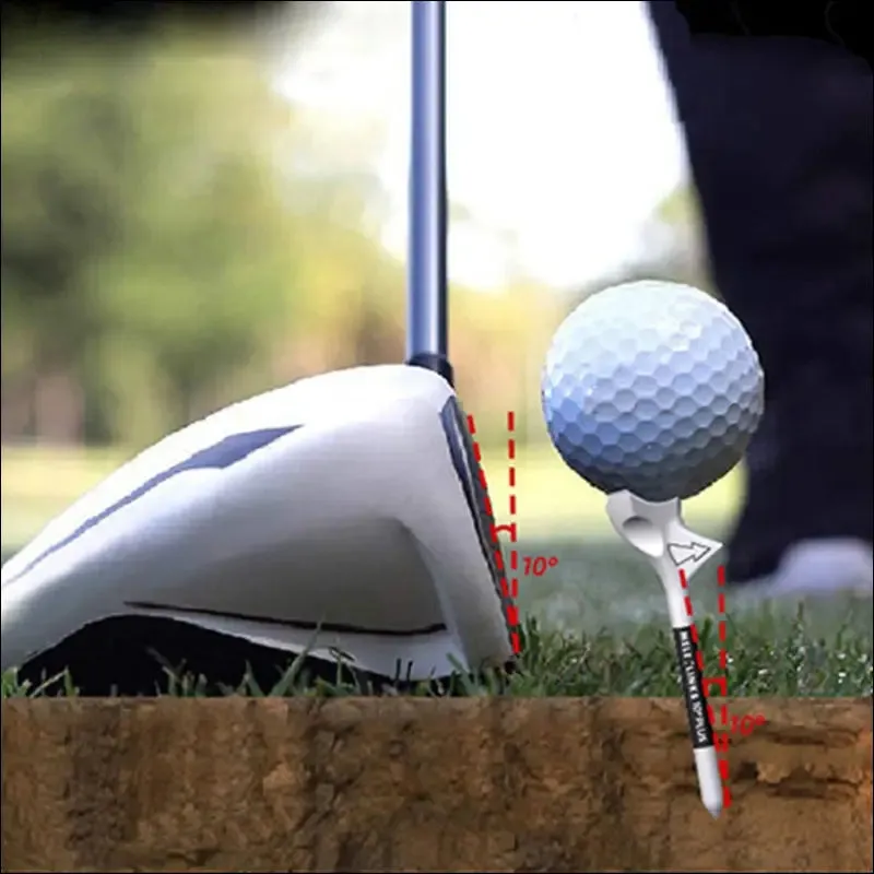 Golf tees rhombic 10 degree diagonal insert increases the distance speed golf ball holder zero drag