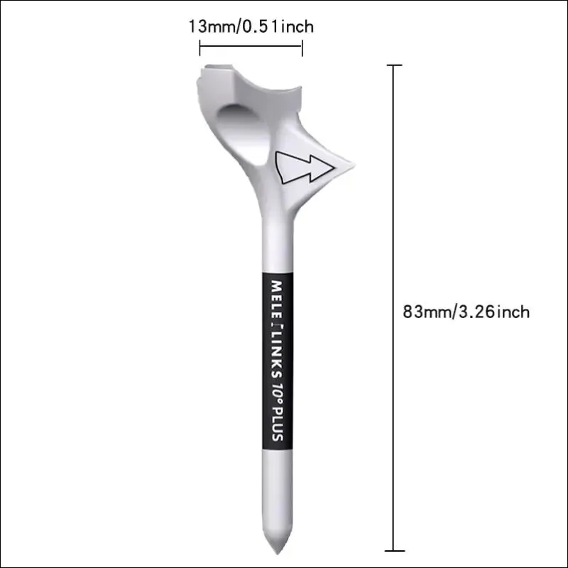 Golf tees rhombic 10 degree diagonal insert increases the distance speed golf ball holder zero drag