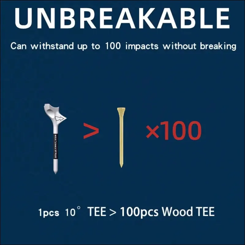 Golf tees rhombic 10 degree diagonal insert increases the distance speed golf ball holder zero drag