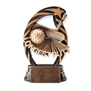Golf Trophy - Longest Putt Gold
