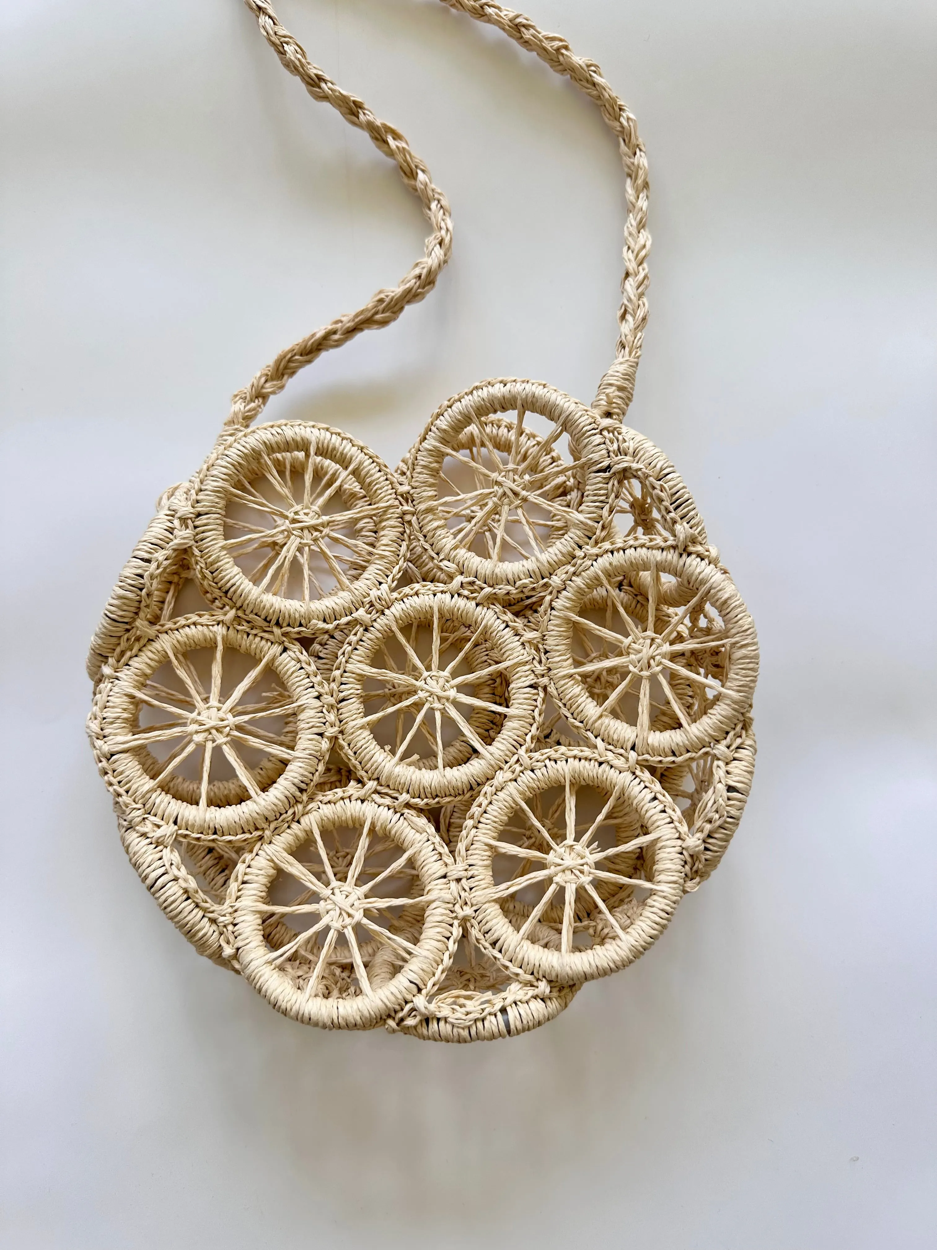 Grace Straw Bag In Beige