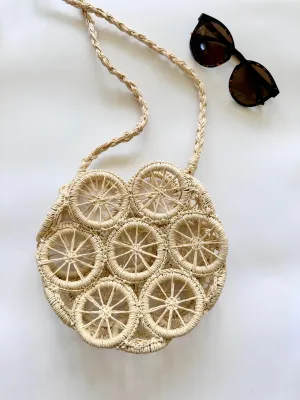 Grace Straw Bag In Beige