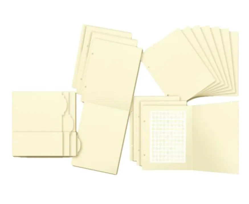 Graphic 45 Staples Ivory Binder Album with Interactive Pages {F506}