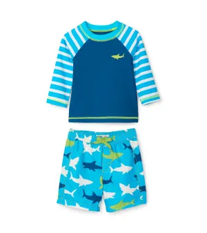 Great White Shark Baby Rashguard Set