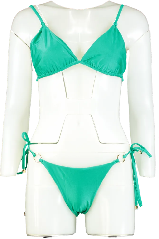 Green Triangle Bikini L