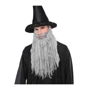 Grey Plush Moustache And Beard, Gandalf