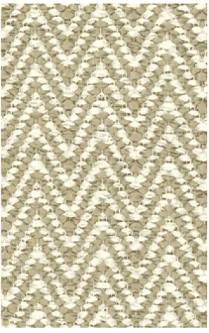 Hampton Chevron Indoor/Outdoor PVC Rug-Beige