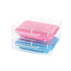 Heathrow Scientific 120727 PCR Cooler, 96 Well Pink/Purple, pk2