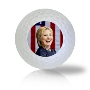 Hillary Clinton Having A Good Laugh Golf Balls