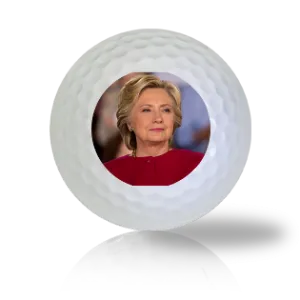 Hillary Clinton Surveying The Crowd Golf Balls