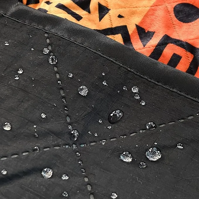 HORIMOTE HOME Outdoor Waterproof Camping Blanket, Extra Thick Flannel Fleece Warm for Cold Weather, Windproof Aztec Blankets Foldable for Stadium Picnic Dog Pet Car (Maya)